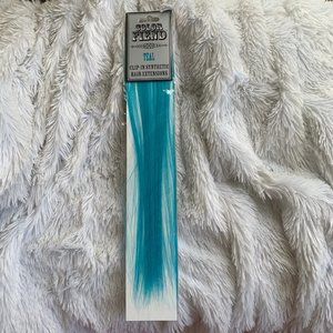 Three Clip In Extensions - Teal